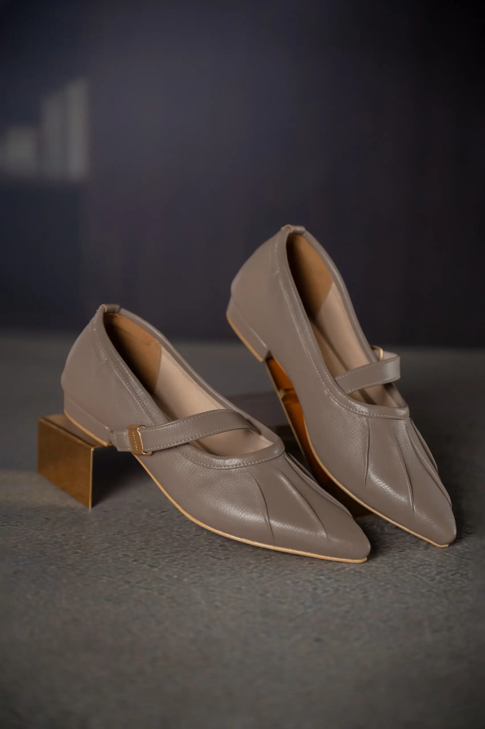 CONNECT FLATSHOES GREIGE
