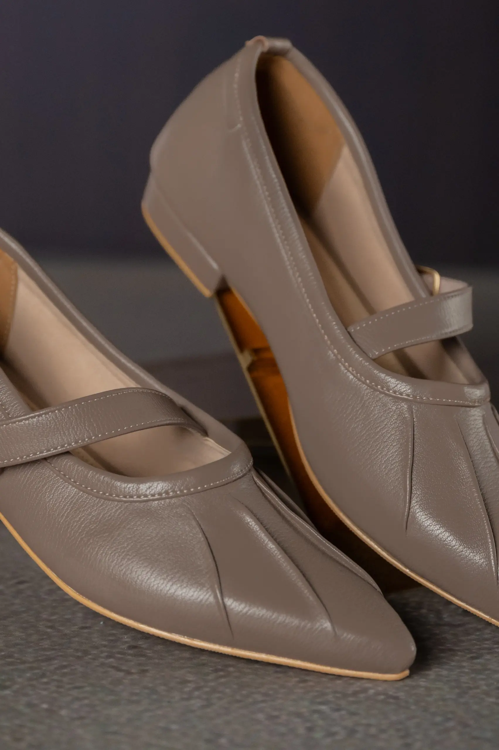 CONNECT FLATSHOES GREIGE