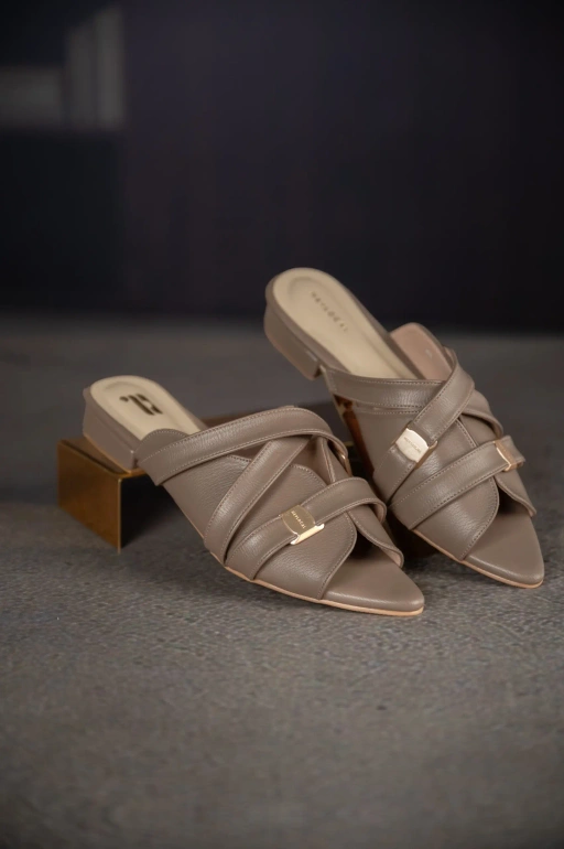 Image of CONNECT MULES GREIGE