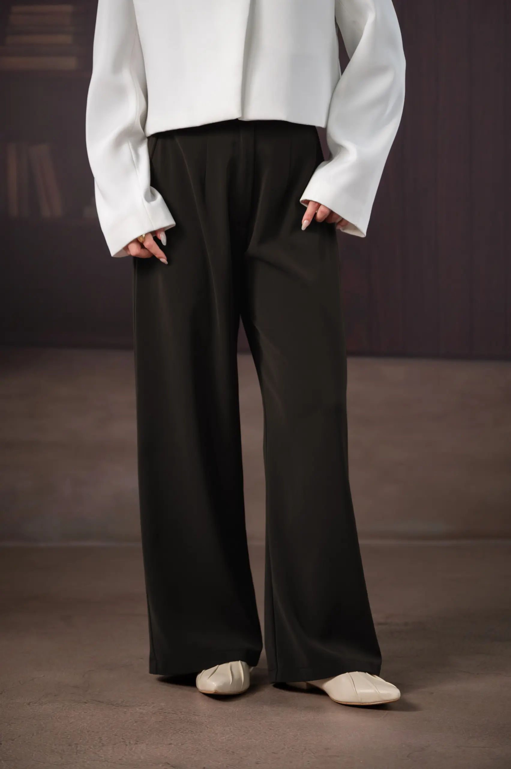 CONNECT SKIRT PANTS COFFEE