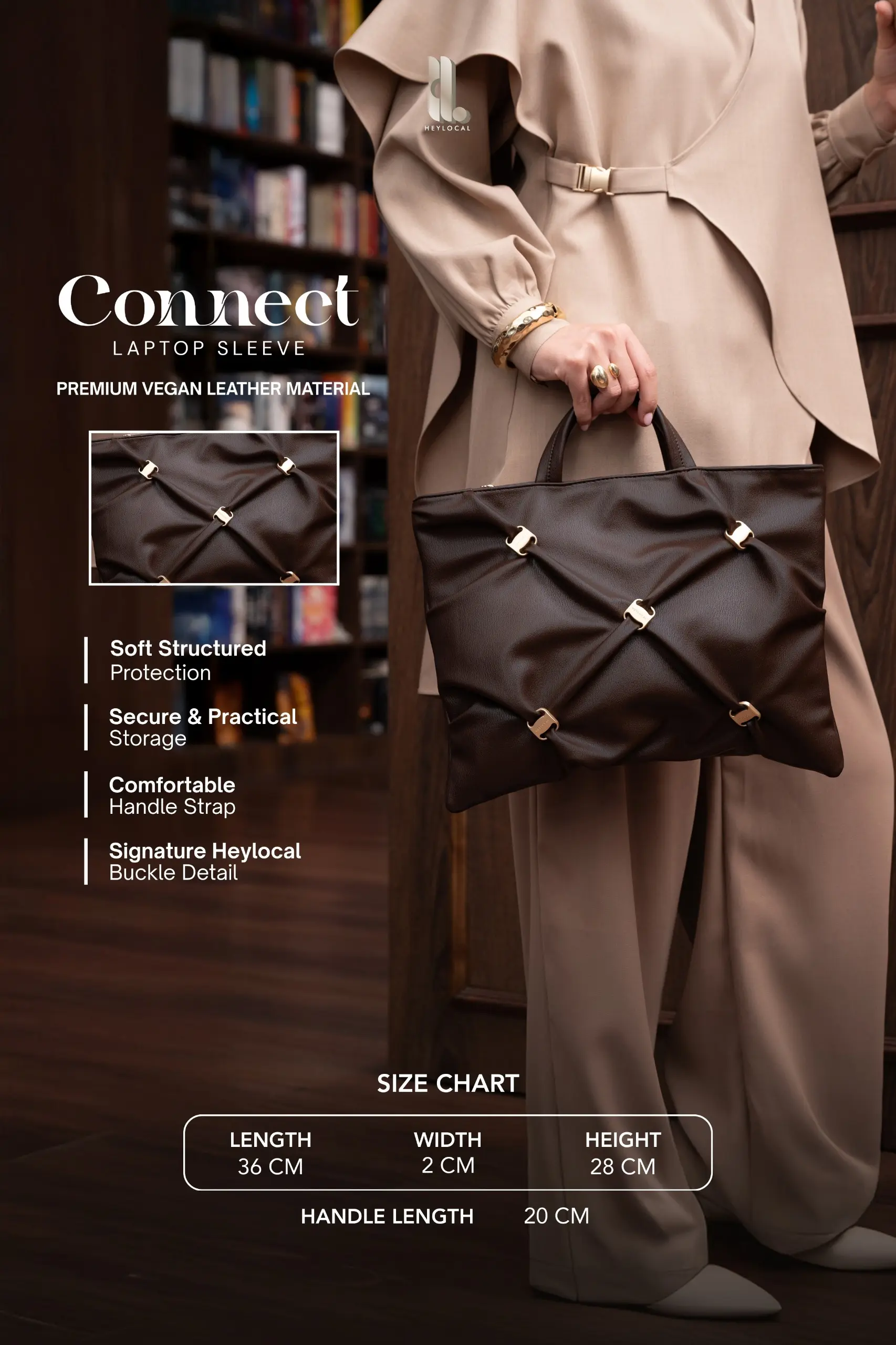 CONNECT LAPTOP SLEEVE BEIGE