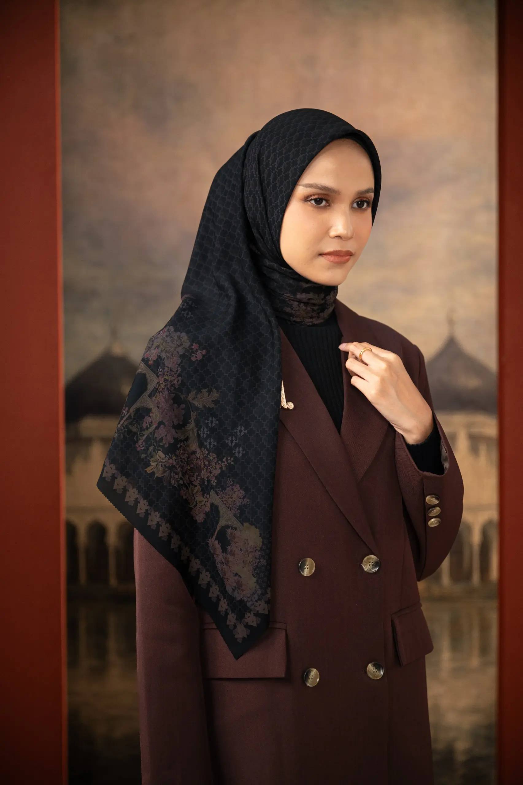 ALLURE OF ACEH SCARF NOIR