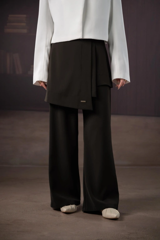 Image of CONNECT SKIRT PANTS COFFEE