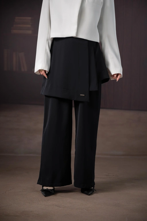 Image of CONNECT SKIRT PANTS BLACK