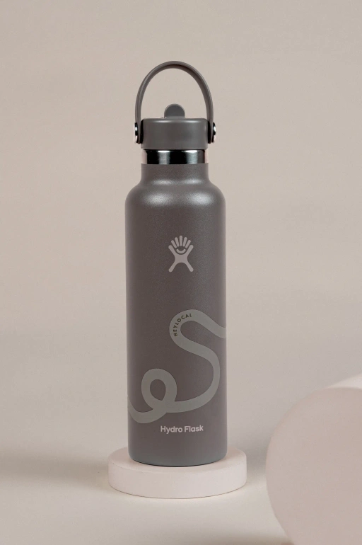 Image of HEYLOCAL X HYDRO FLASK STD FLEX STRAW CAP MOCHA LINE