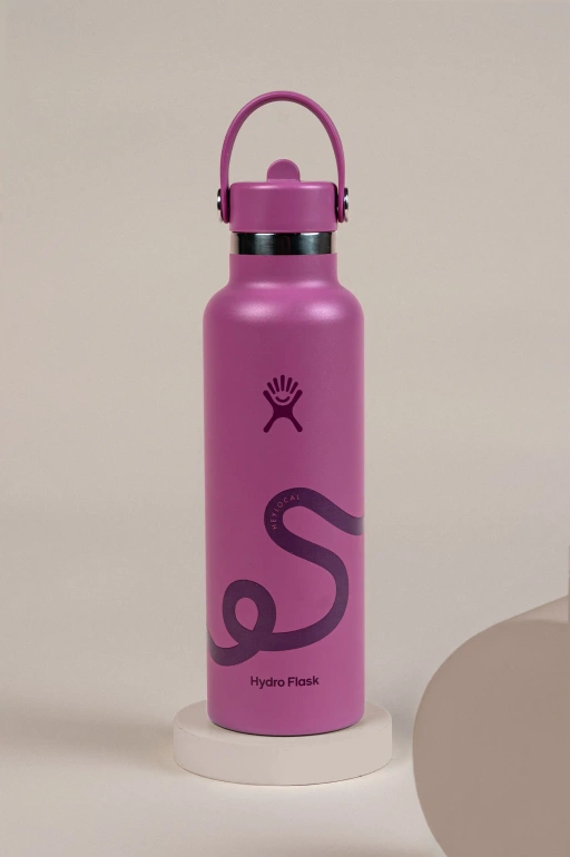 Image of HEYLOCAL X HYDRO FLASK STD FLEX STRAW CAP BERRY LINE