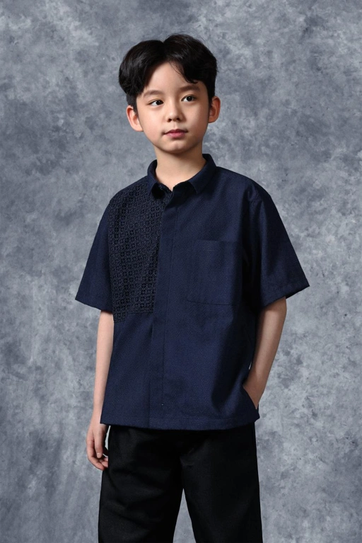 Image of Kemeja Anak Elok Brokat Swarga