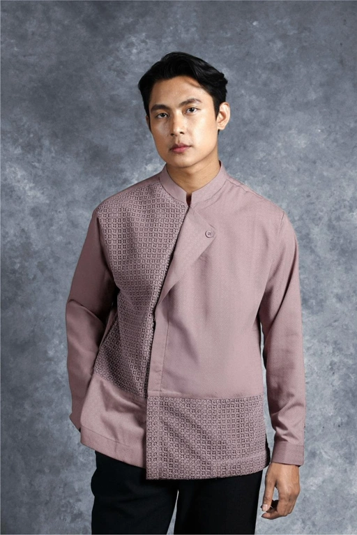 Image of Kemeja Elok Beskap Lengan Panjang Kusuma