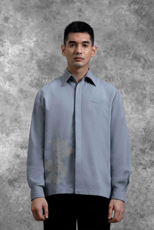 Image of Kemeja Bordir Renjana Lengan Panjang Embun