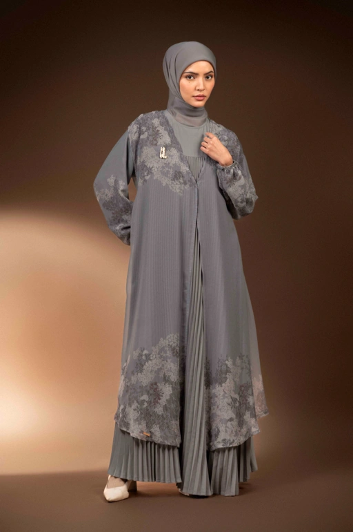 Image of GAUN LIPIT TENTREM KELABU