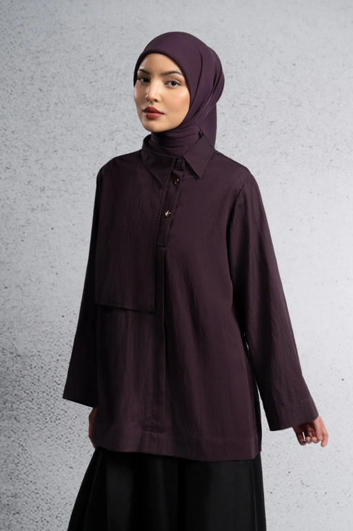 Image of BACK TO EASE TOP PLUM