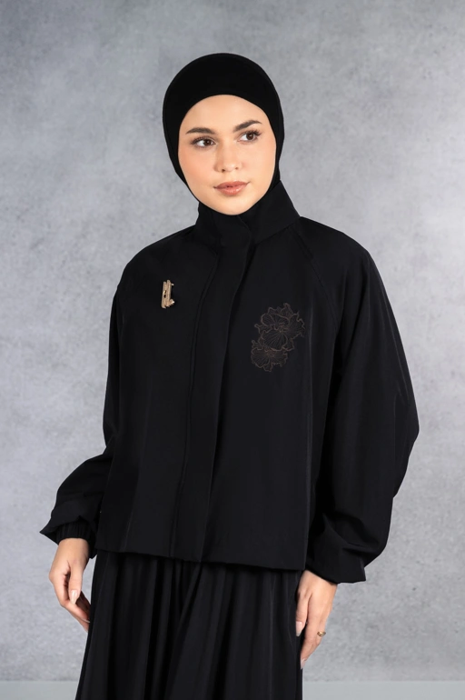 Image of EASYDAY CROPPED JACKET BLACK