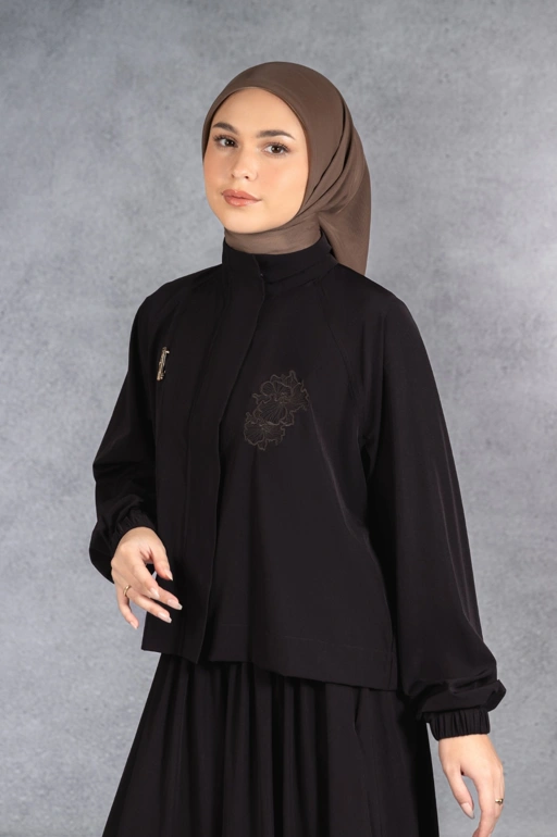 Image of EASYDAY CROPPED JACKET ESPRESSO