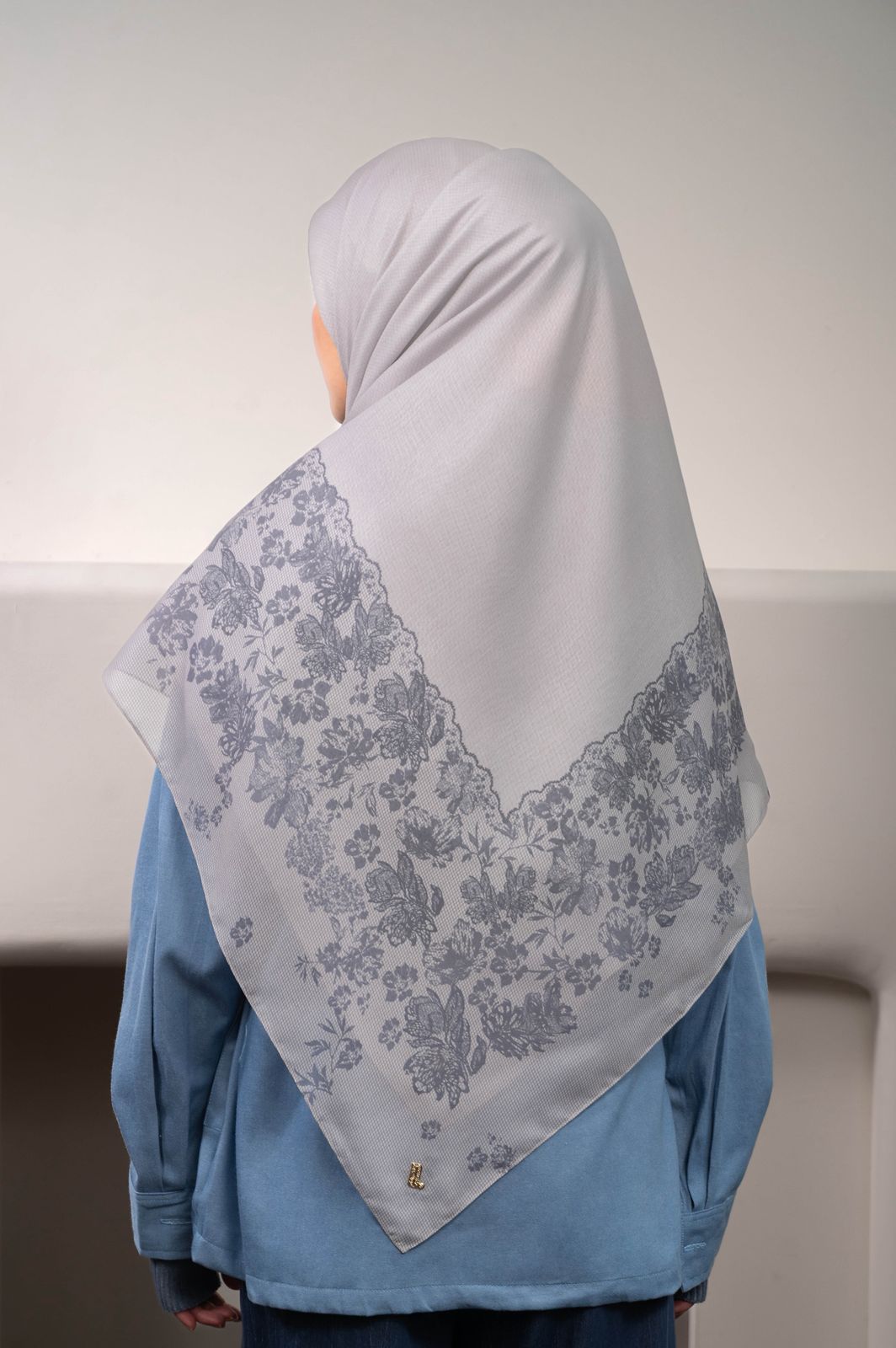 NOIRLACE SCARF SLATE