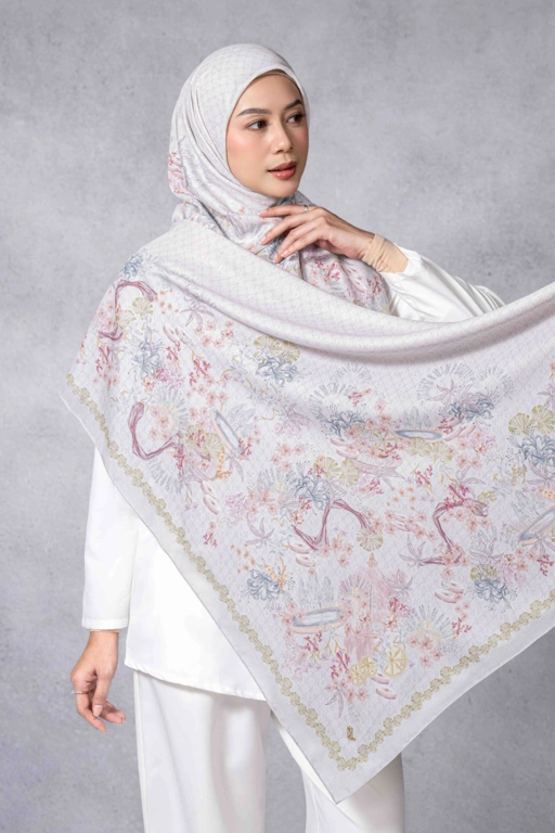Image of BEYOND BATAVIA SCARF OPALINE