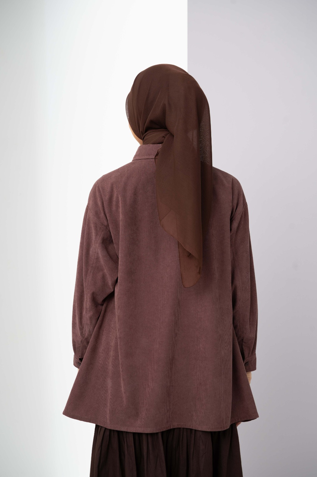 RAEHA FLARE SHIRT ROSEWOOD