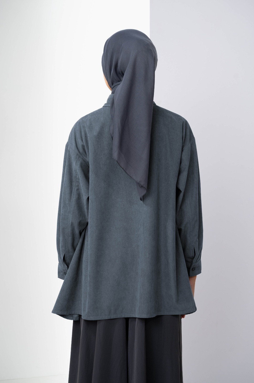 RAEHA FLARE SHIRT DENIM