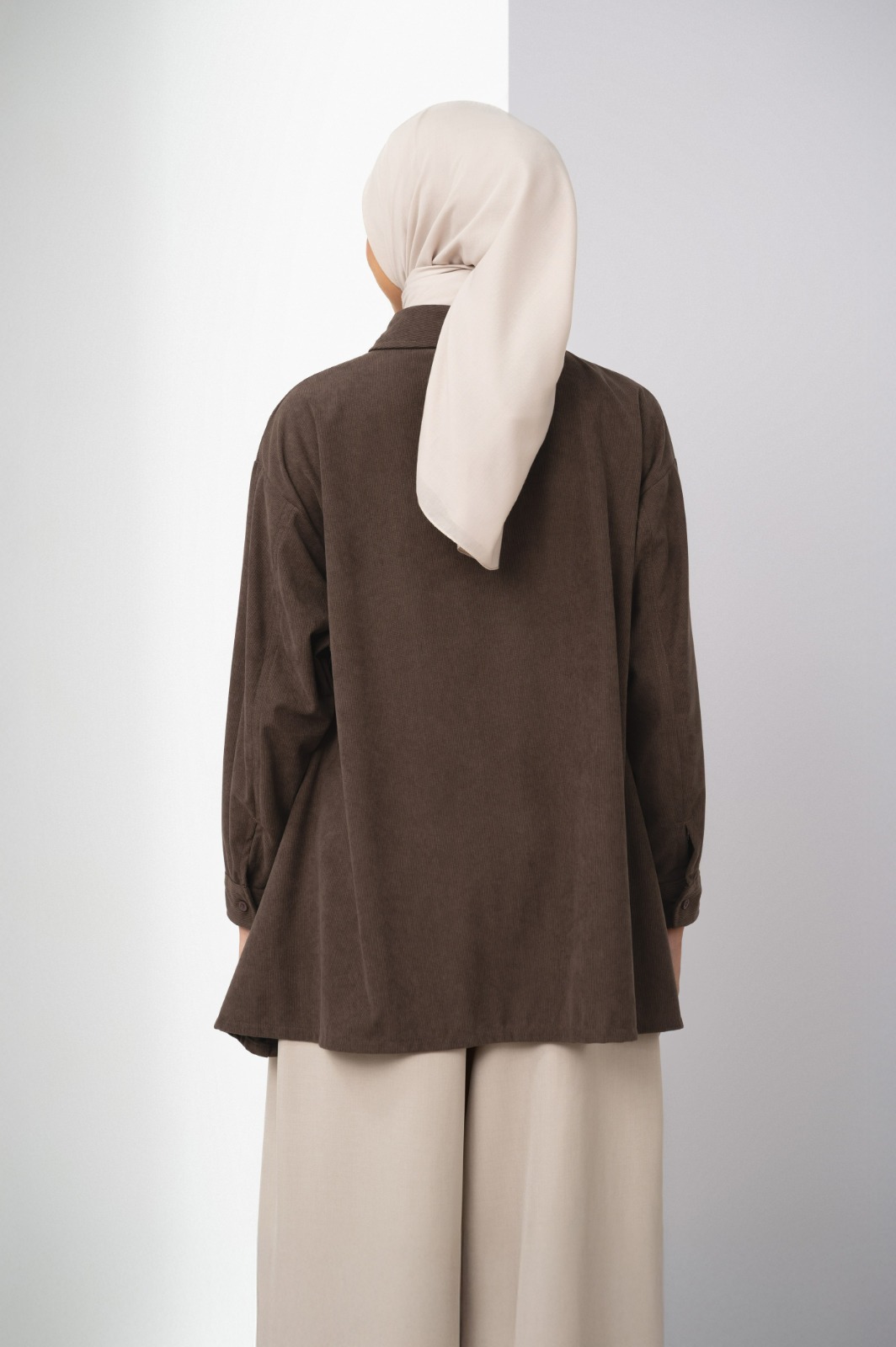 RAEHA FLARE SHIRT COCOA