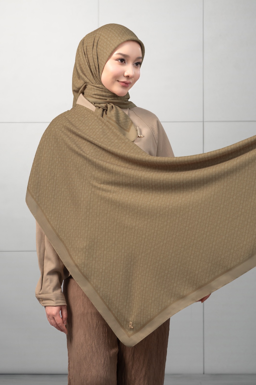 EDGE SCARF BISCOTTI