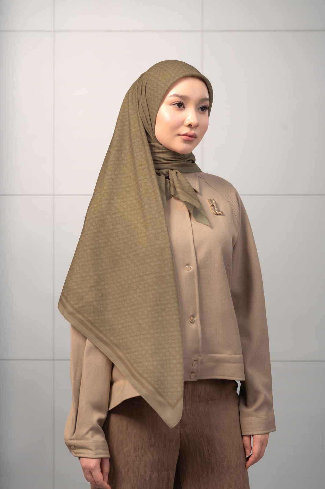 EDGE SCARF BISCOTTI