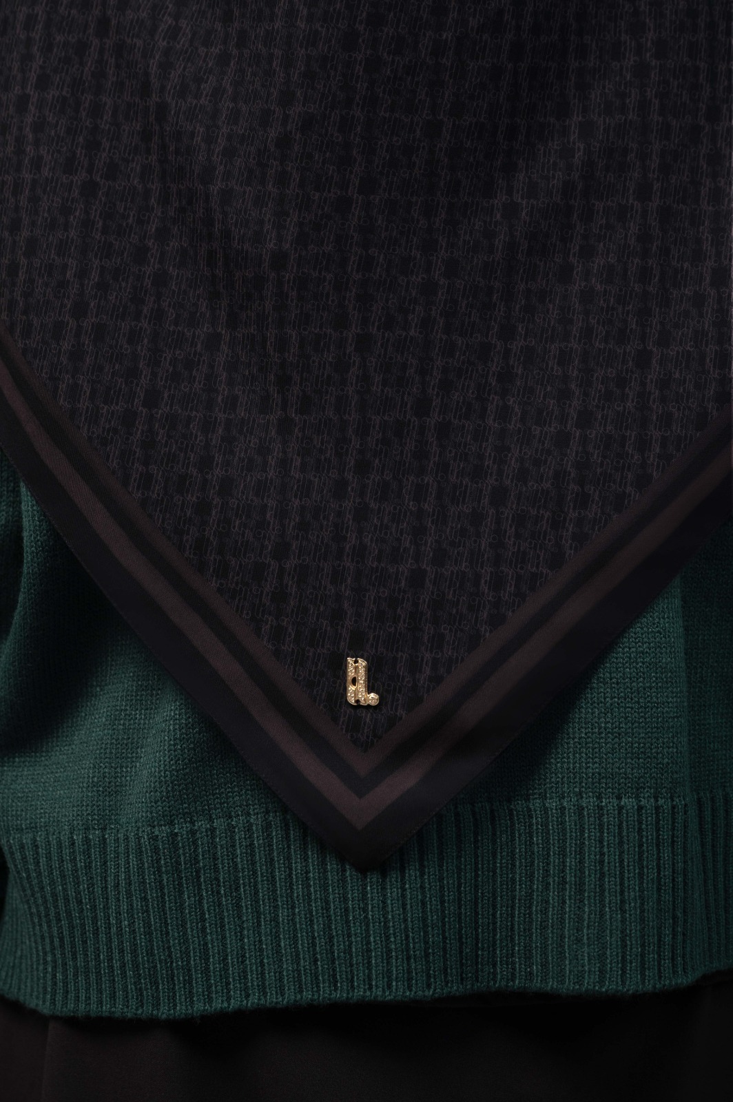 EDGE SCARF NOIR