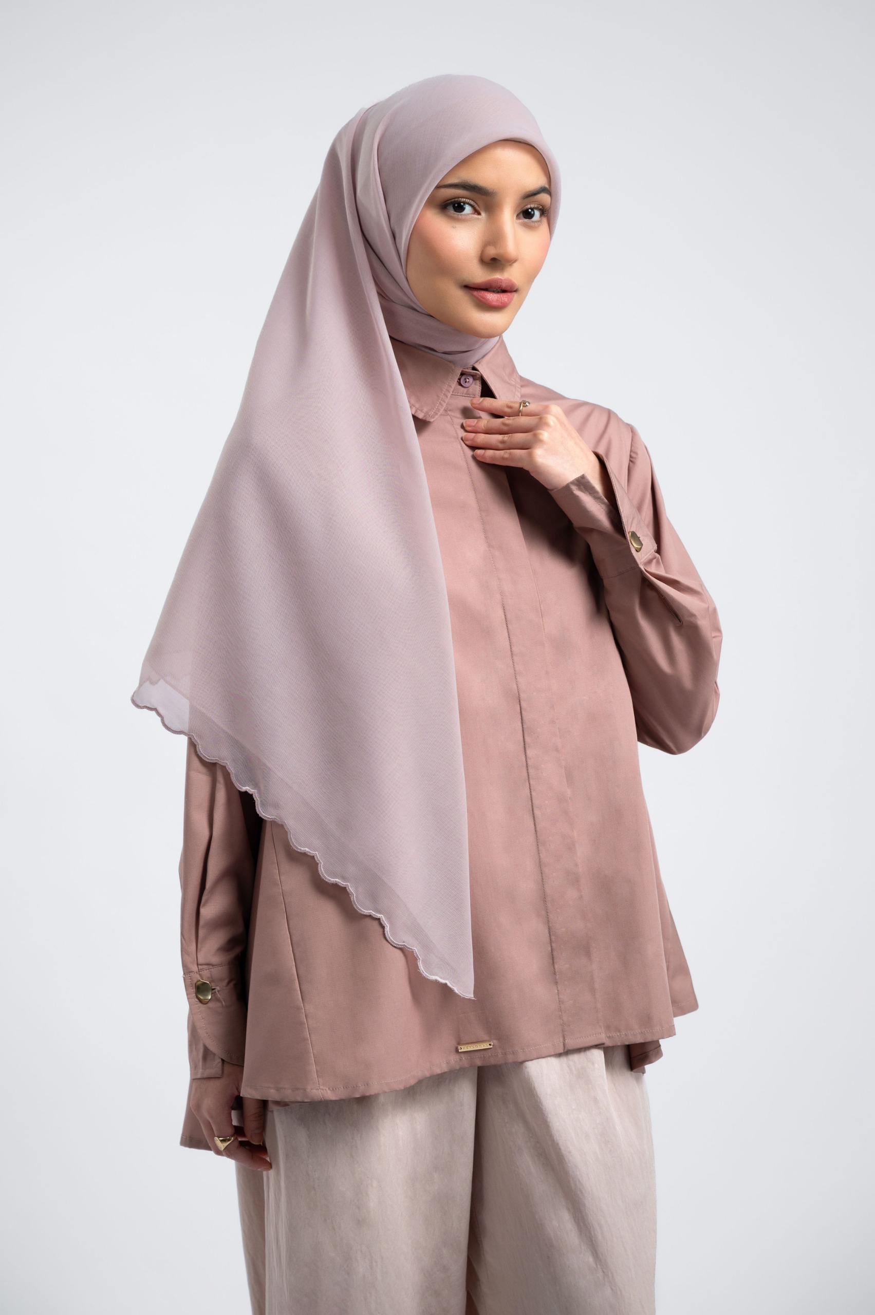 WAVY SCARF BLUSH
