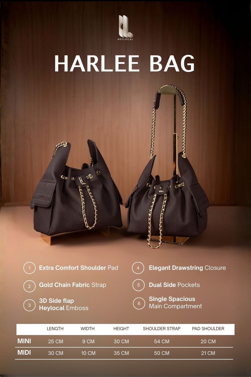 HARLEE BAG TOFFEE