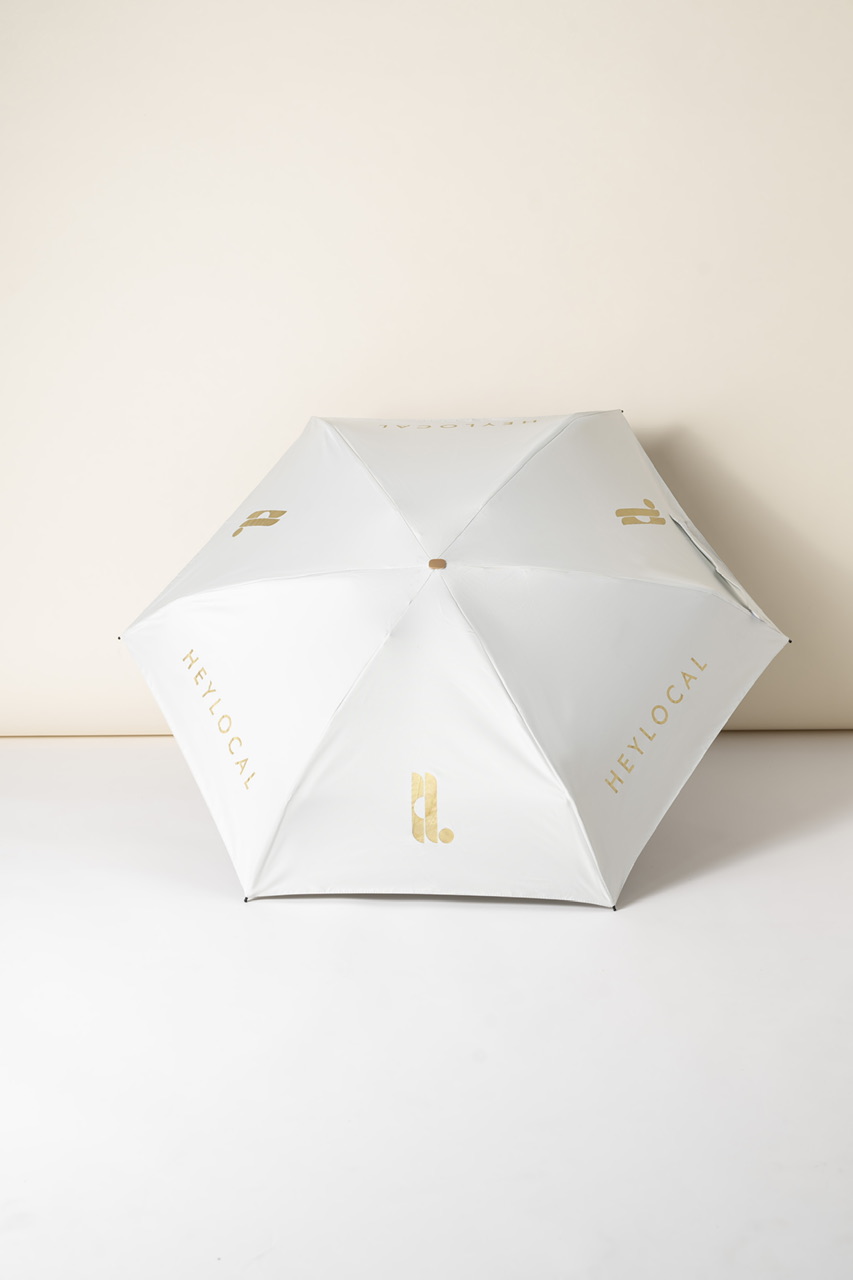HEYLOCAL’S SIGNATURE UMBRELLA WHITE