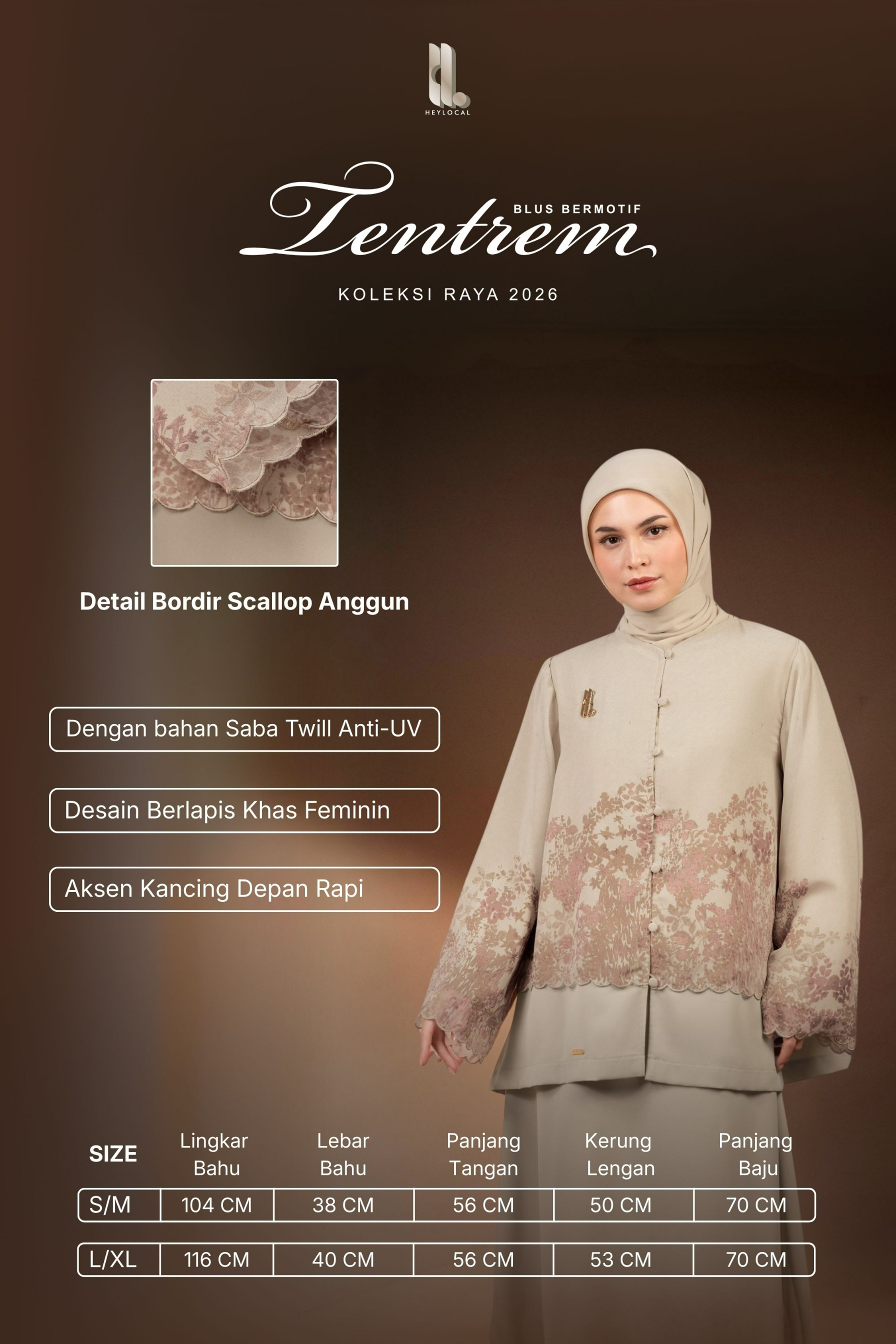 BLUS BERMOTIF TENTREM