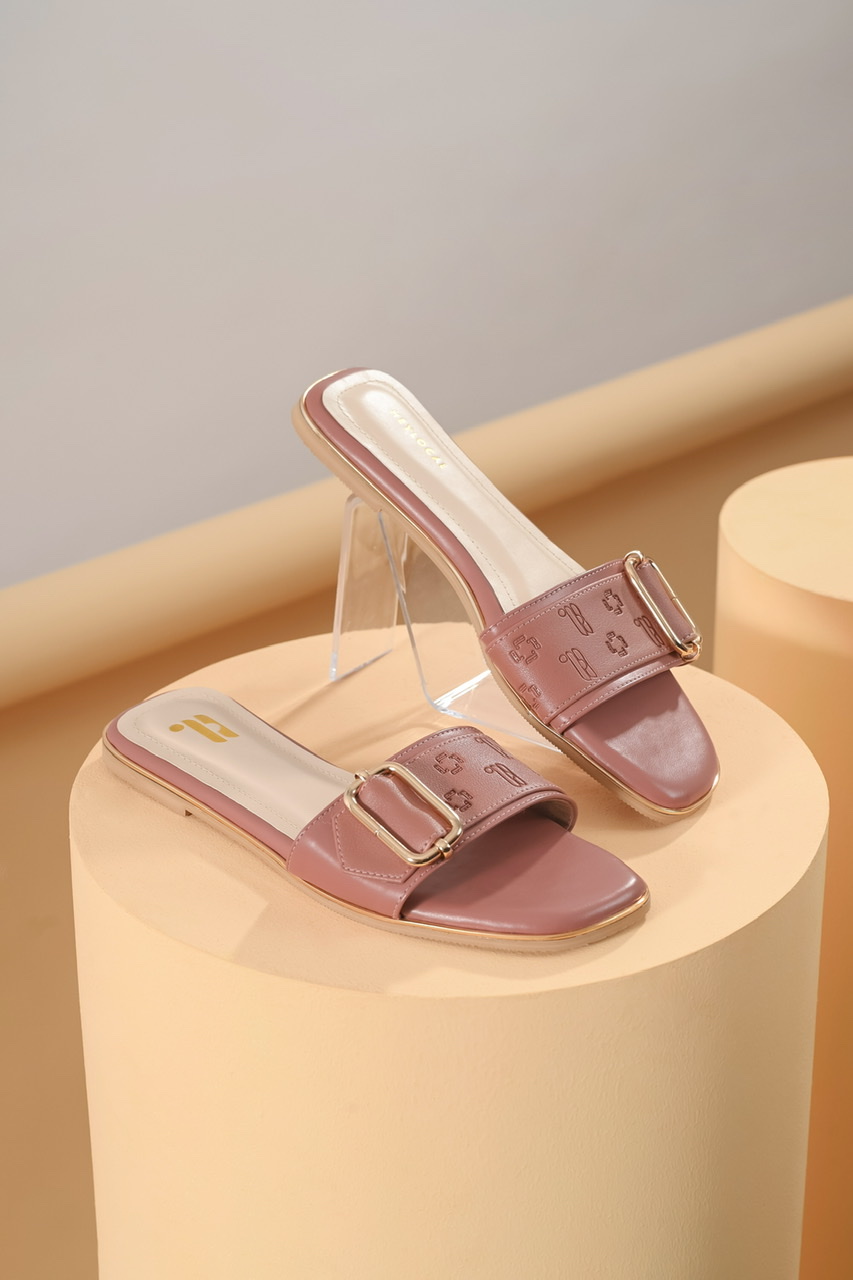 HEYLOCAL MONOGRAM FLAT ROSEWOOD