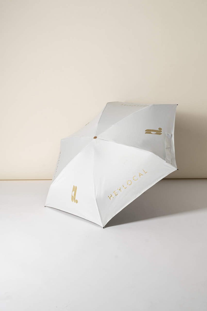 HEYLOCAL’S SIGNATURE UMBRELLA WHITE