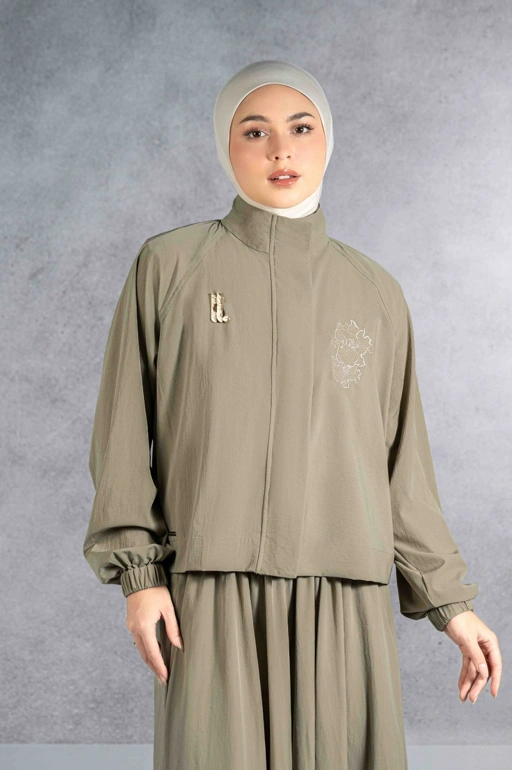 Image of EASYDAY CROPPED JACKET KHAKI