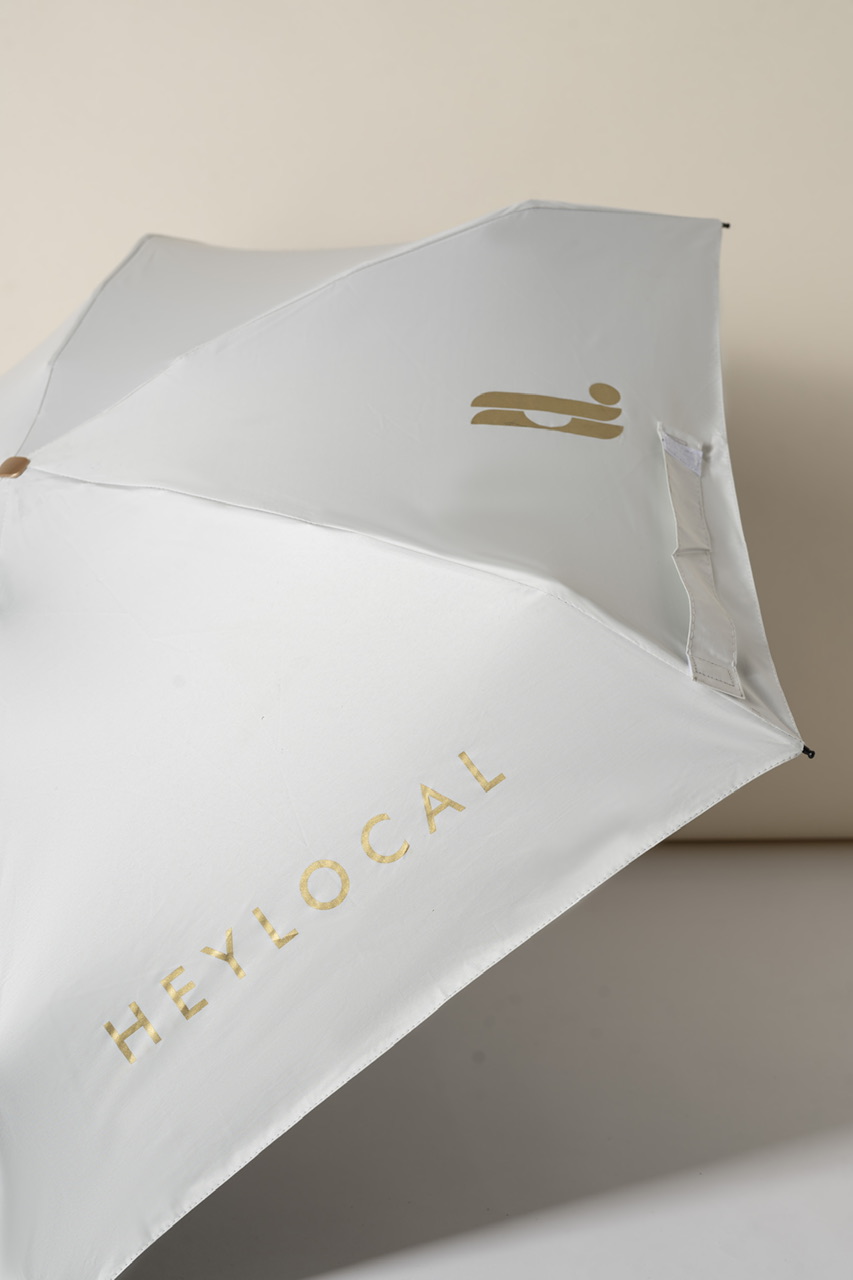 HEYLOCAL’S SIGNATURE UMBRELLA WHITE