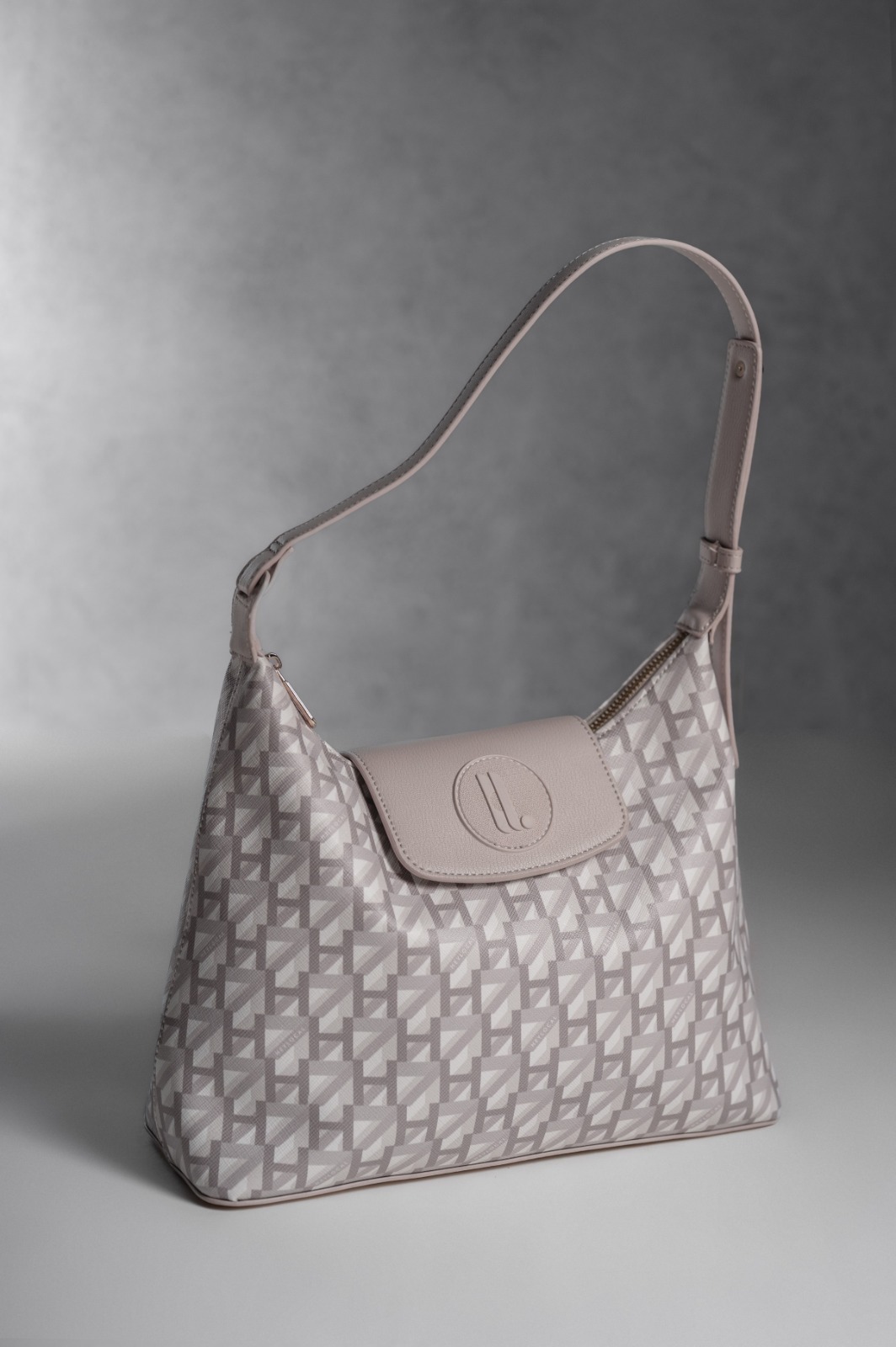 MODEGRAM DE H MIDI HOBO CASHMERE