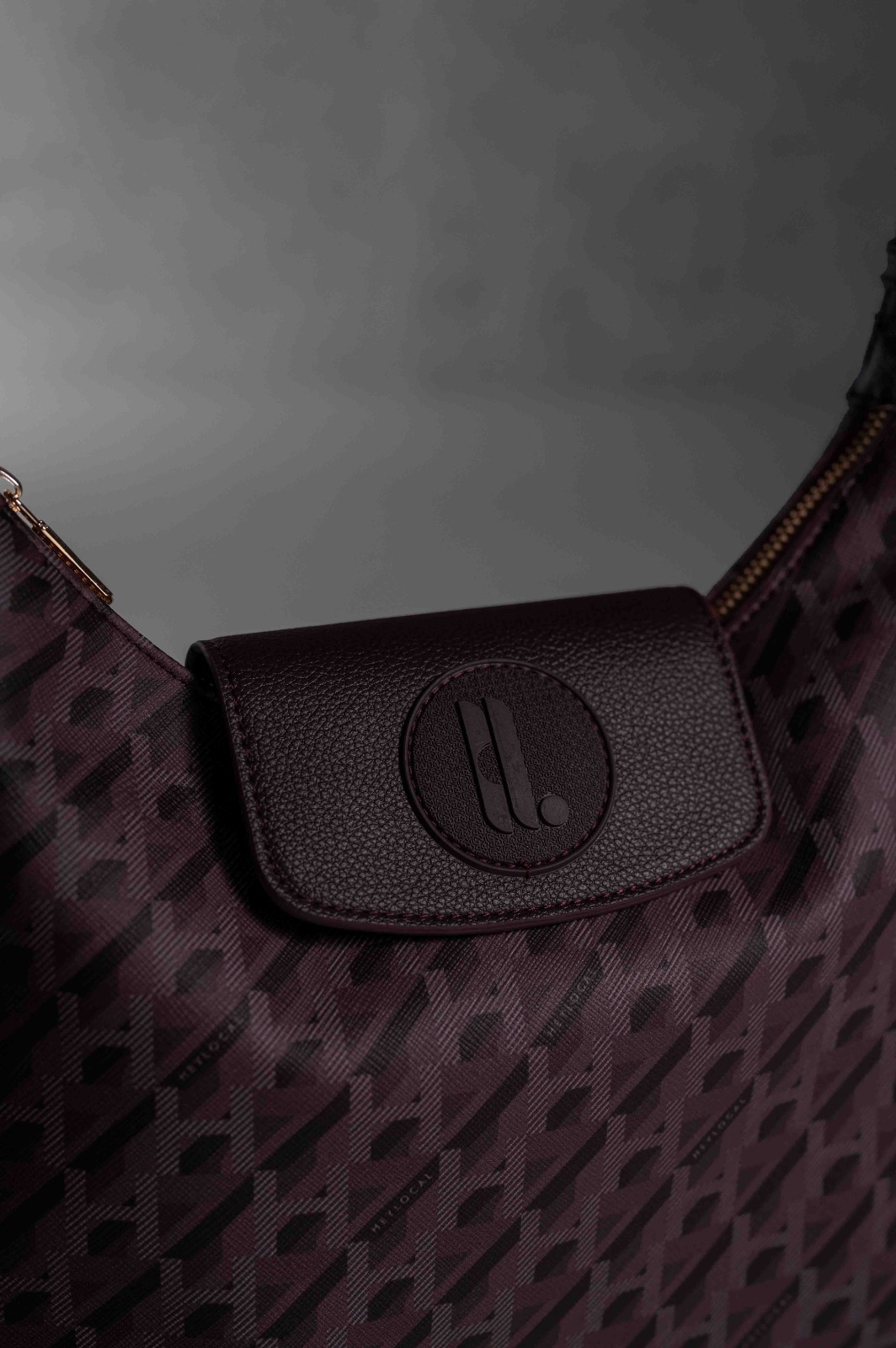MODEGRAM DE H MIDI HOBO MAROON