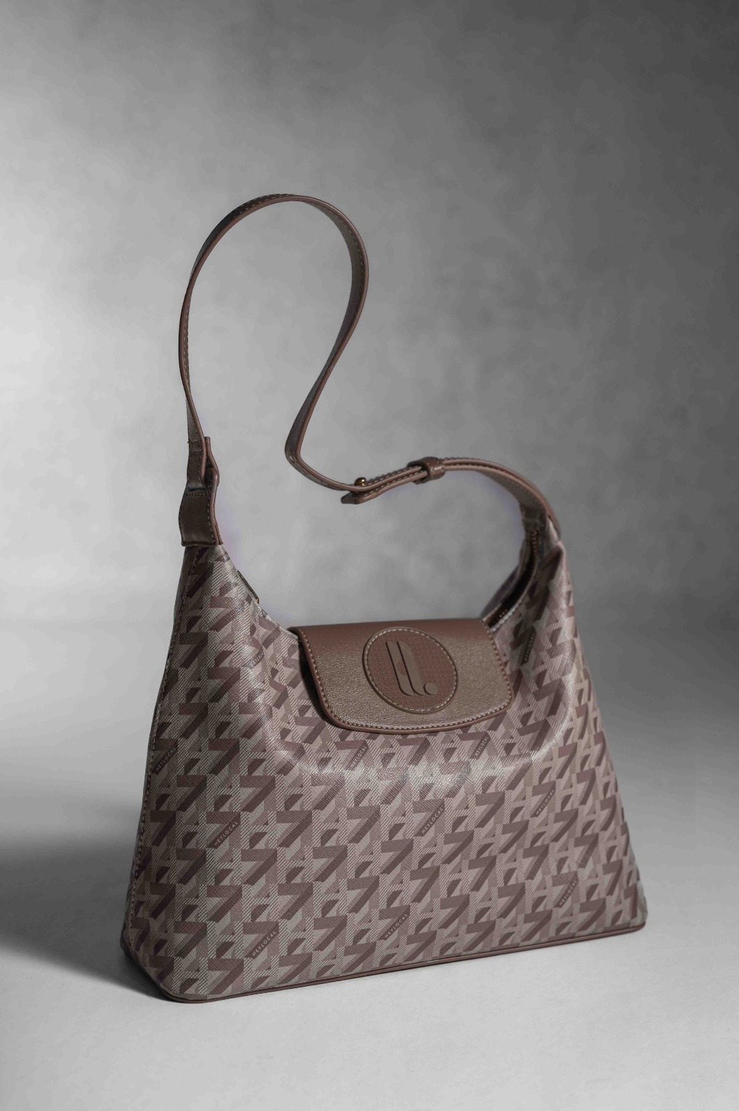 MODEGRAM DE H MIDI HOBO SIENNA