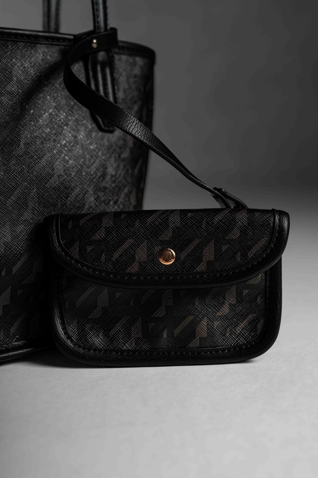 MODEGRAM DE H MINI TOTEBAG BLACK