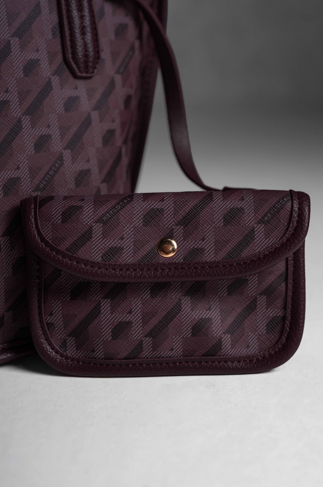 MODEGRAM DE H MINI TOTEBAG MAROON