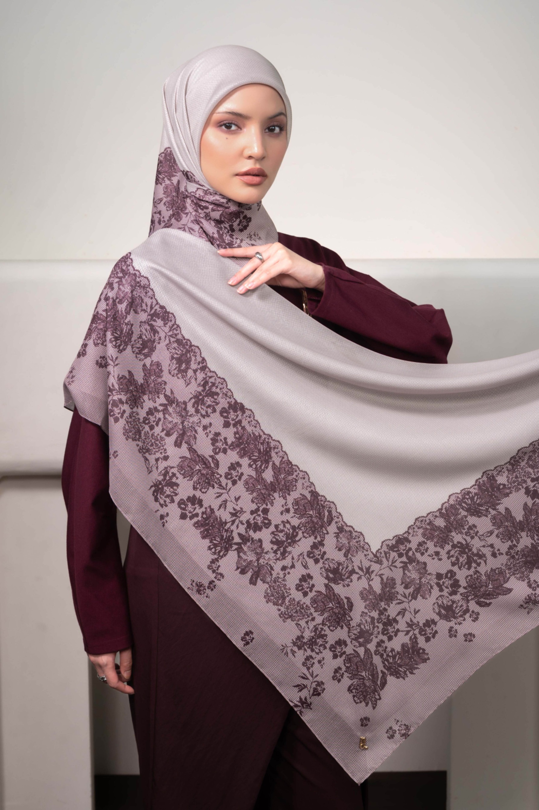 NOIRLACE SCARF MULBERRY
