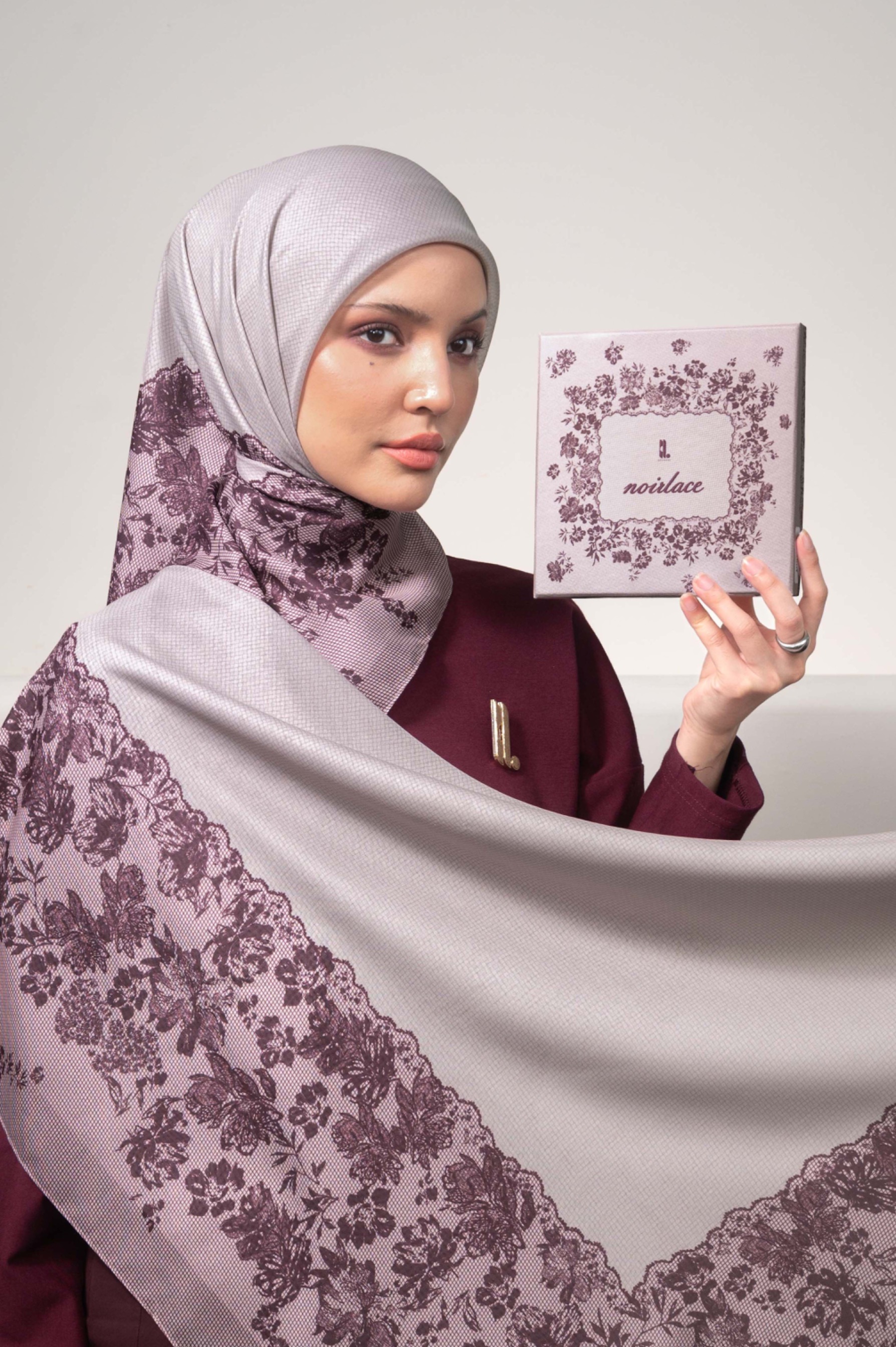 NOIRLACE SCARF MULBERRY