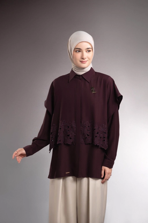 Image of SOLENE SHIRT MULBERRY