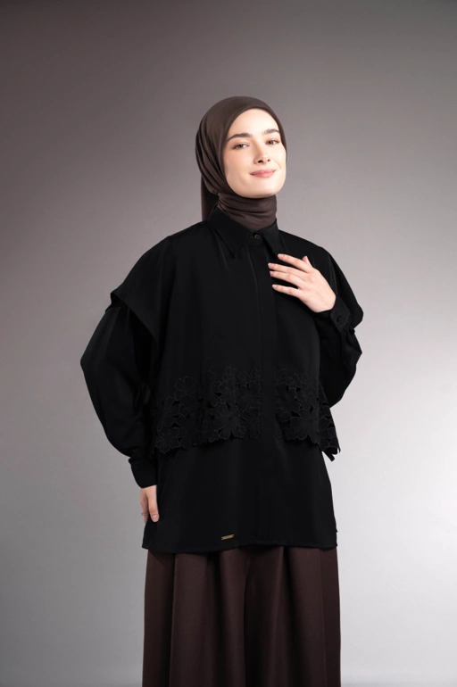 Image of SOLENE SHIRT ONYX