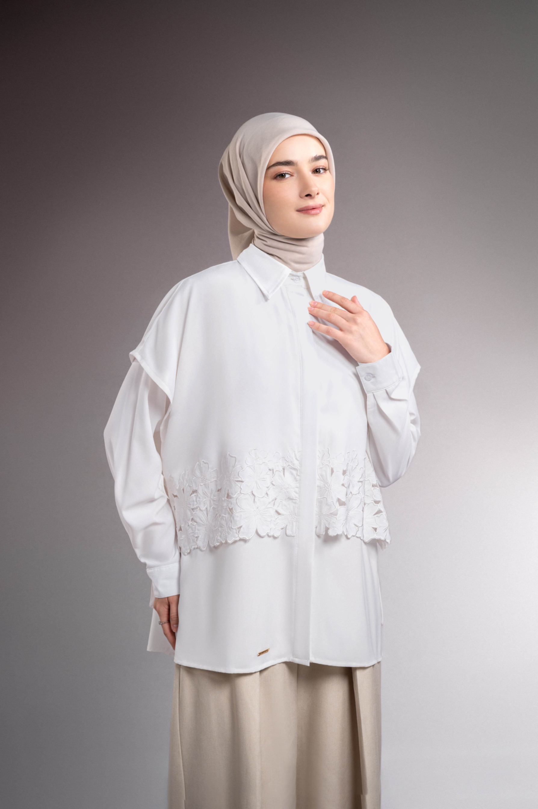 SOLENE SHIRT SNOW