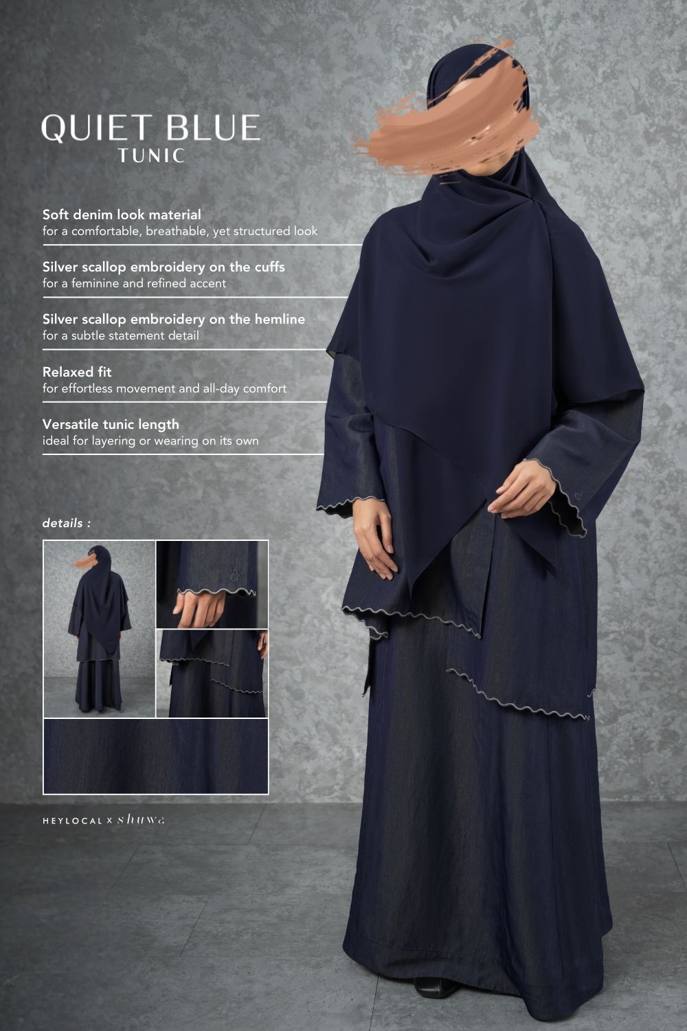 QUIET BLUE TUNIC