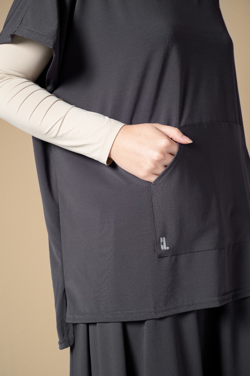 NSPIRE SPORT VEST HIJAB GREY
