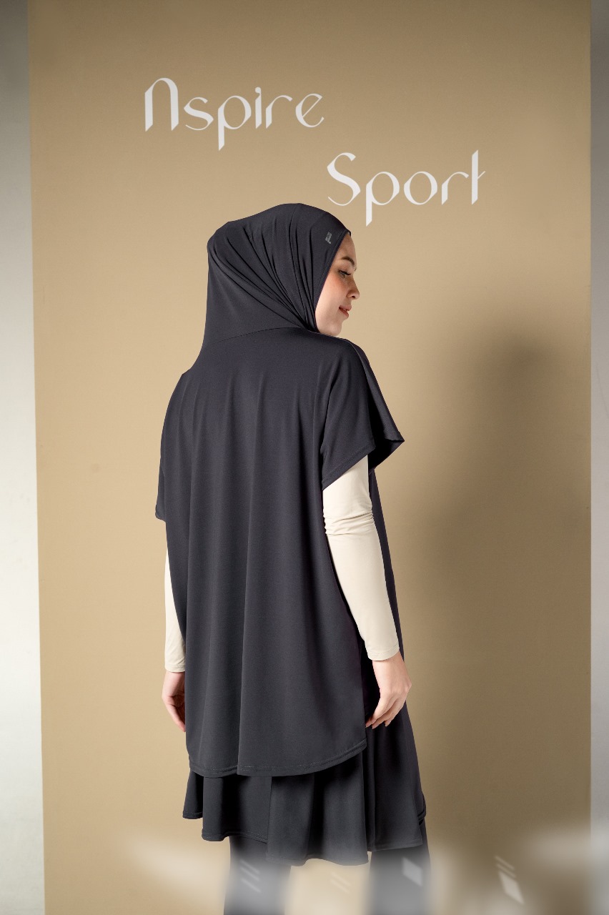 NSPIRE SPORT VEST HIJAB GREY