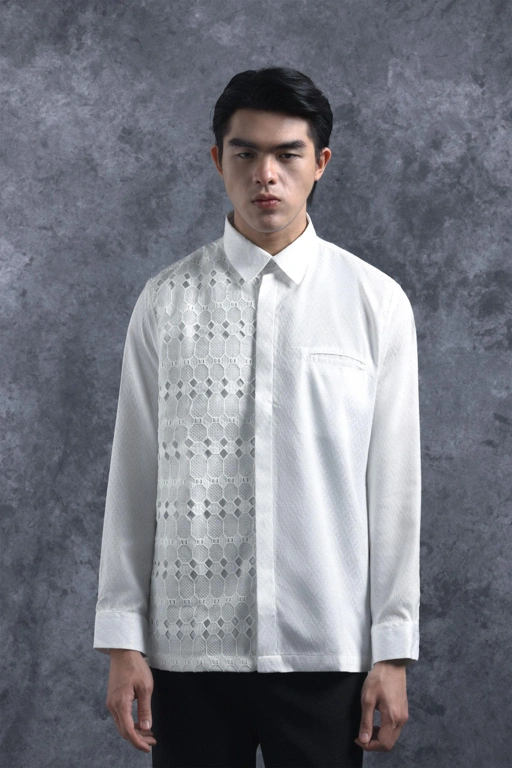 Image of Kemeja Beskap Manggala Lengan Panjang Mega