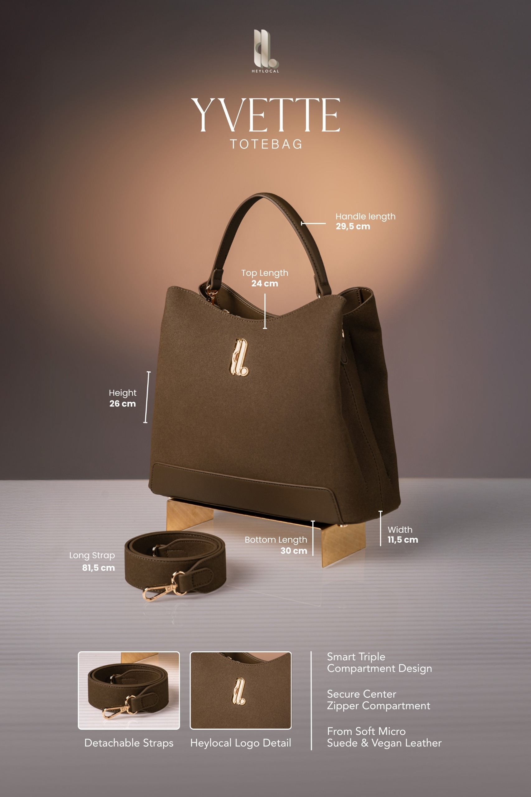 YVETTE TOTEBAG SEPIA