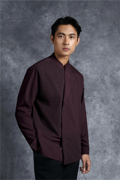 Image of Kemeja Elok Beskap Lengan Panjang Gandaria