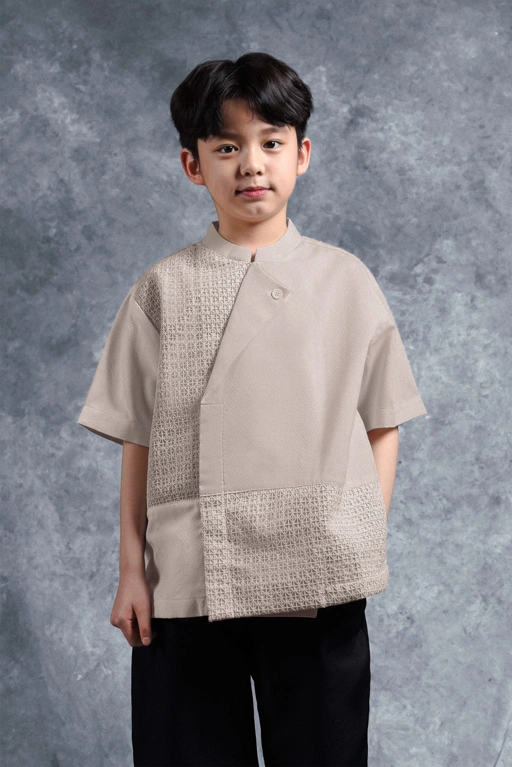 Image of Kemeja Anak Elok Beskap Palem